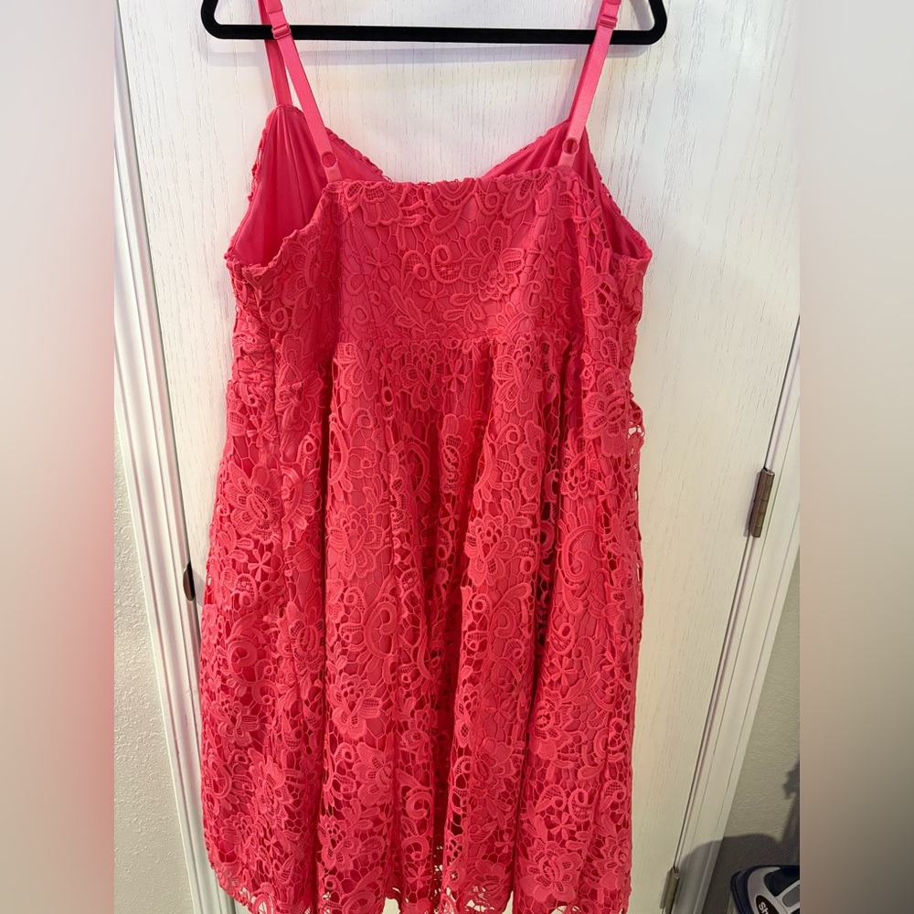 Torrid Midi Crochet Lace Sweetheart Dress - Picture 2 of 8